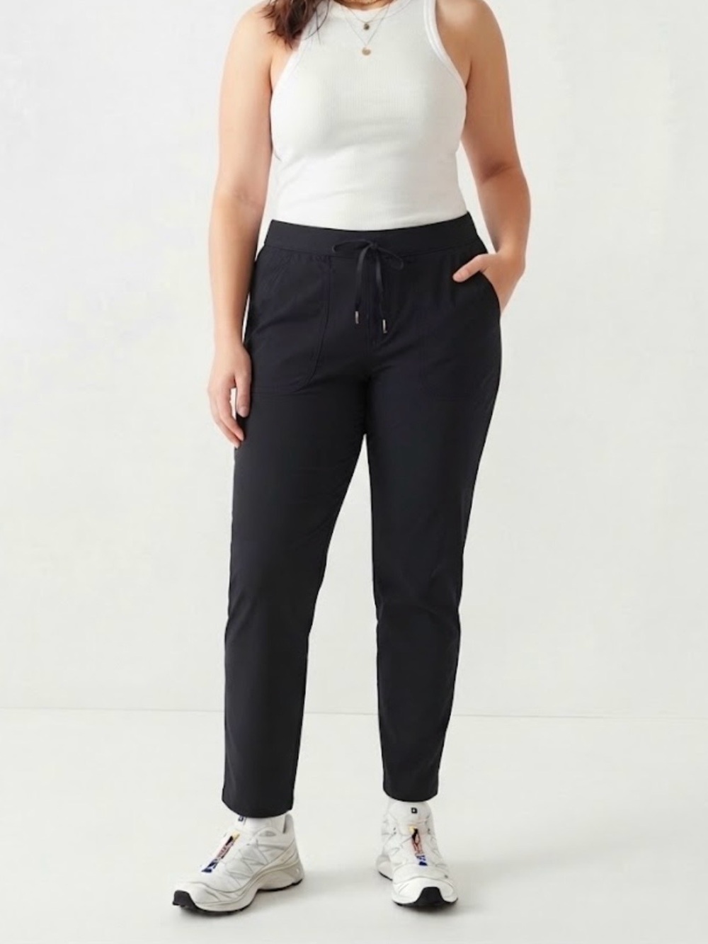 L.L Bean Women's Black Drawstring Jogger Pants